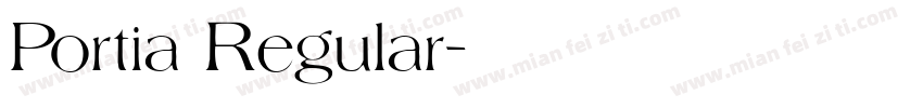 Portia Regular字体转换